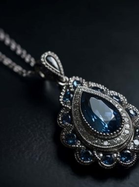 elegant-gemstone-necklace-shines-with-rare-sophistication-generated-by-ai elegant-gemstone-necklace-shines-with-rare-sophistication-generated-by-ai